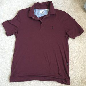 Volcom Young Men's Burgundy Polo